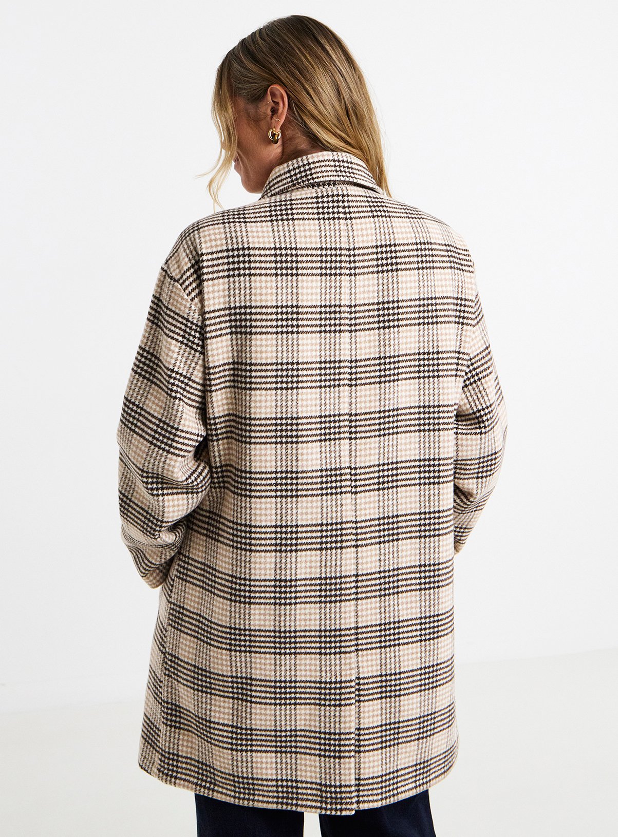 JD WILLIAMS Collared Button Front Lined Coat 28 - Image 4 thumbnail
